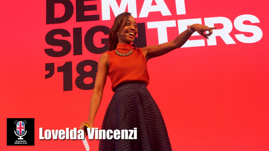 Lovelda Vincenzi hire moderator speaker book at agent Great British Speakers