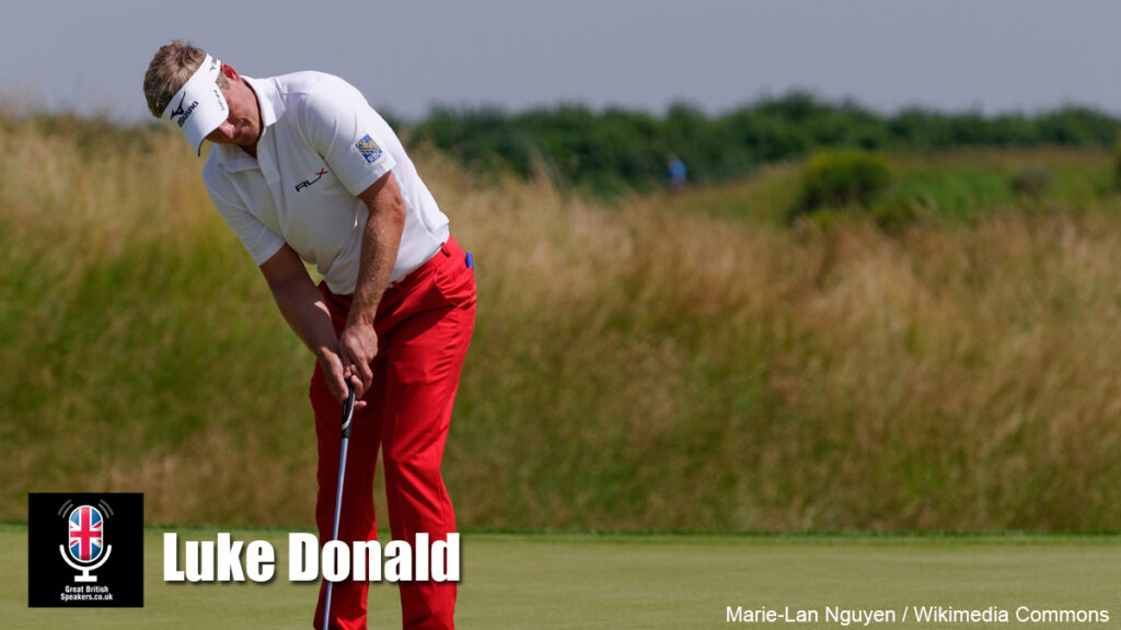 Luke Donald hire Golfer speaker book at official agent Great British Speakers