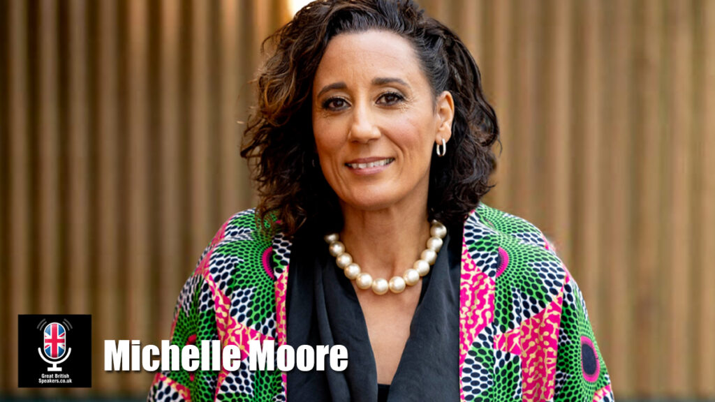 Michelle Moore hire keynote speaker book at official agent Great British Speakers