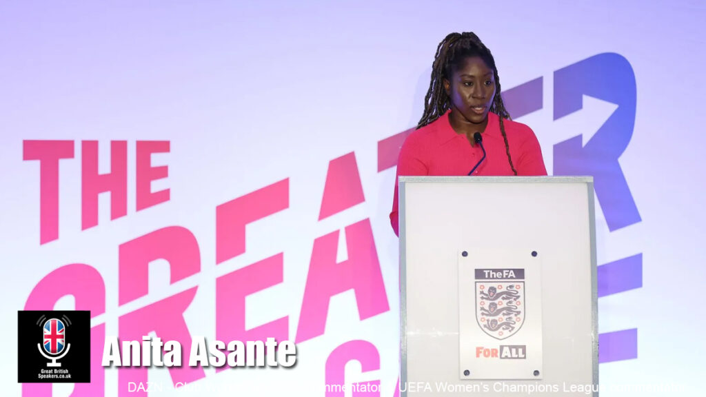 Anita Asante hire football player speaker book at agent Great British Speakers