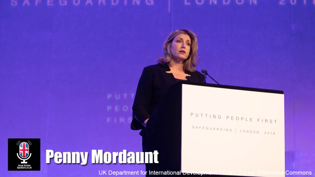 Penny Mordaunt hire British Politics speaker book at agent Great British Speakers