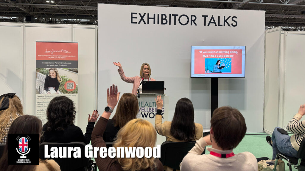 Laura Greenwood hire psychotherapist speaker book at agent Great British Speakers.