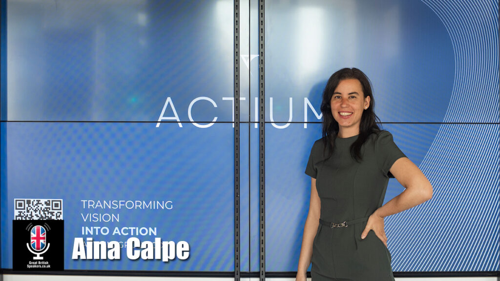 Aina Calpe hire voice over artist speaker book at agent Great British Speakers..