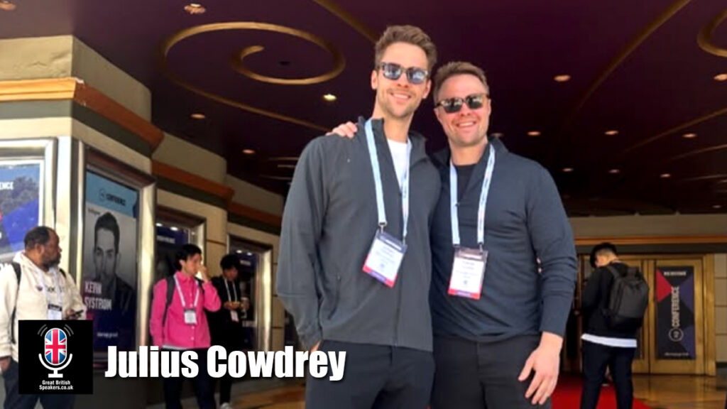 Julius Cowdrey hire entrepreneur speaker book at agent Great British Speakers