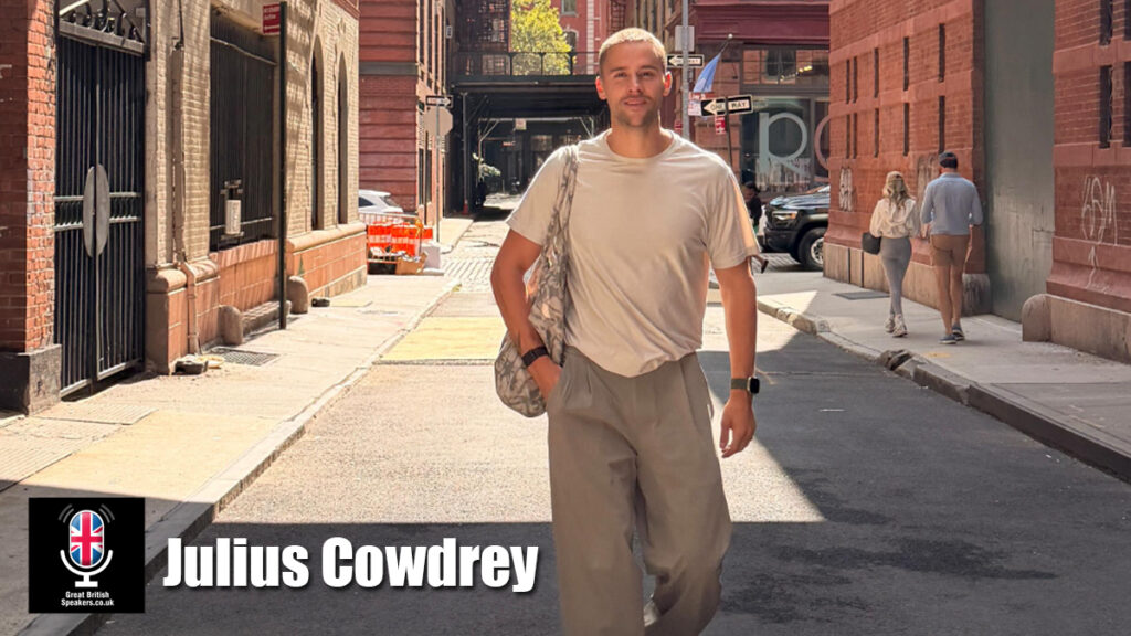 Julius Cowdrey hire entrepreneur speaker book at agent Great British Speakers