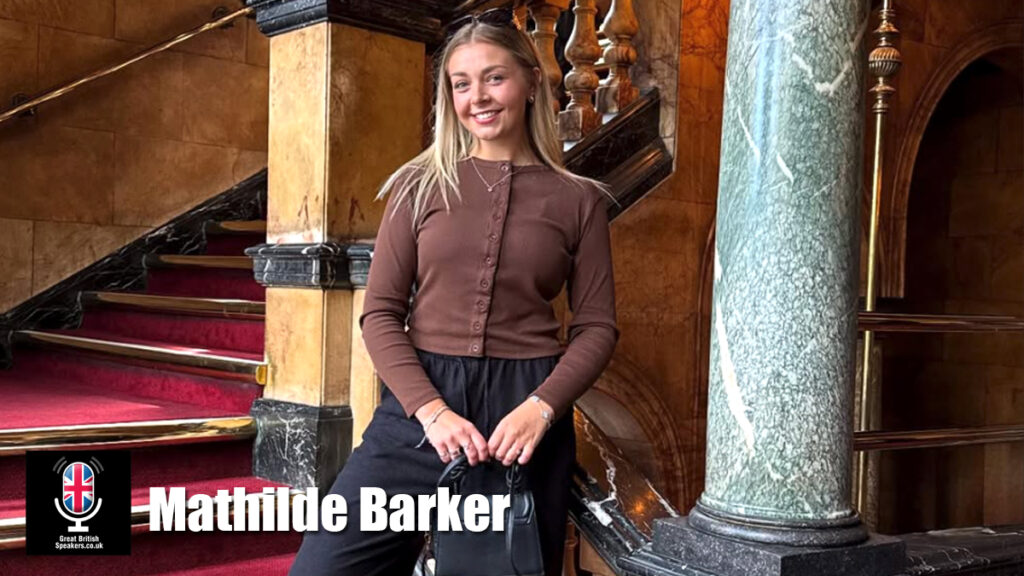 Mathilde Barker hire content creator speaker book at agent Great British Speakers