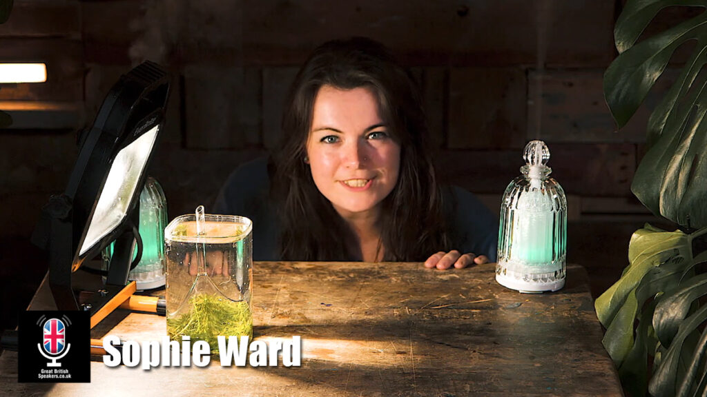 Sophie Ward TV Radio presenter science comedy biomedic speaker educator host book at official agent Great British Speakers