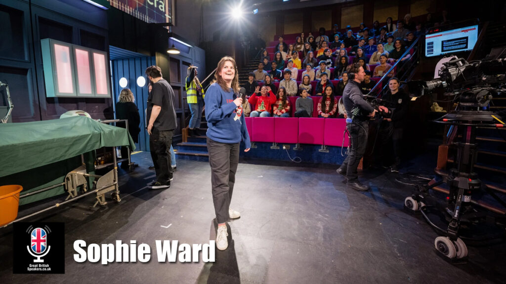 Sophie Ward hire TV Radio presenter science comedy biomedic speaker educator host book at official agent Great British Speakers
