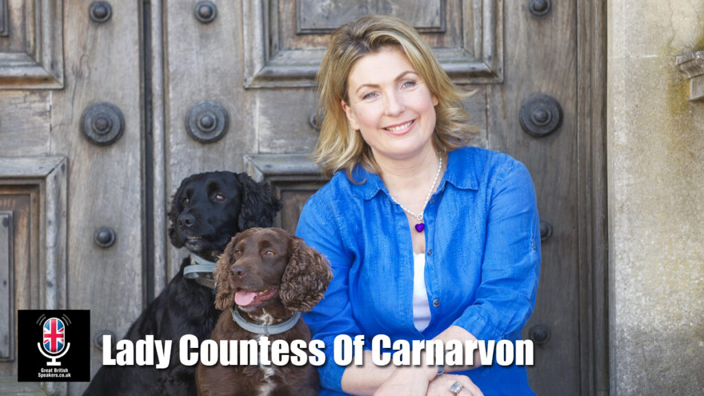 Lady Countess Of Carnarvon hire Author speaker book at agent Great British Speakers