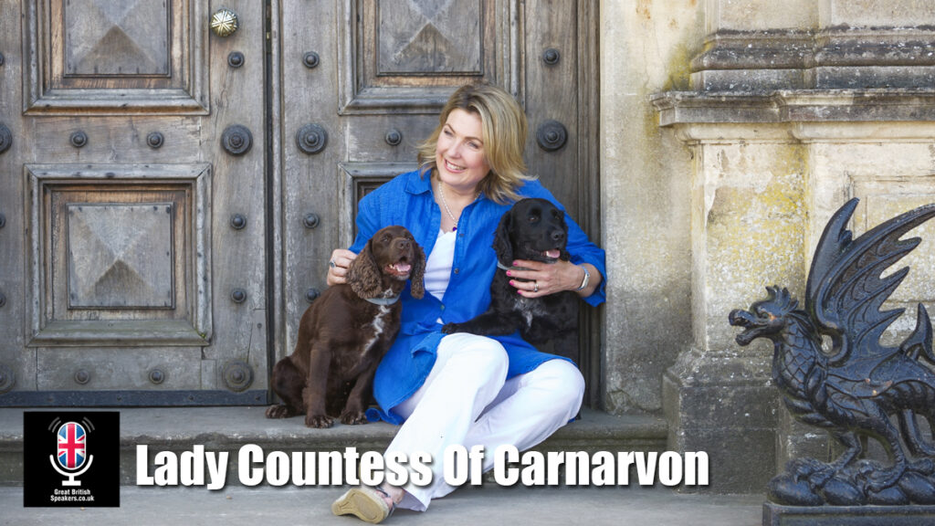 Lady Countess Of Carnarvon hire Author speaker book at agent Great British Speakers