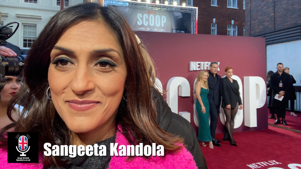 Sangeeta Kandola hire reporter speaker book at agent Great British Speakers