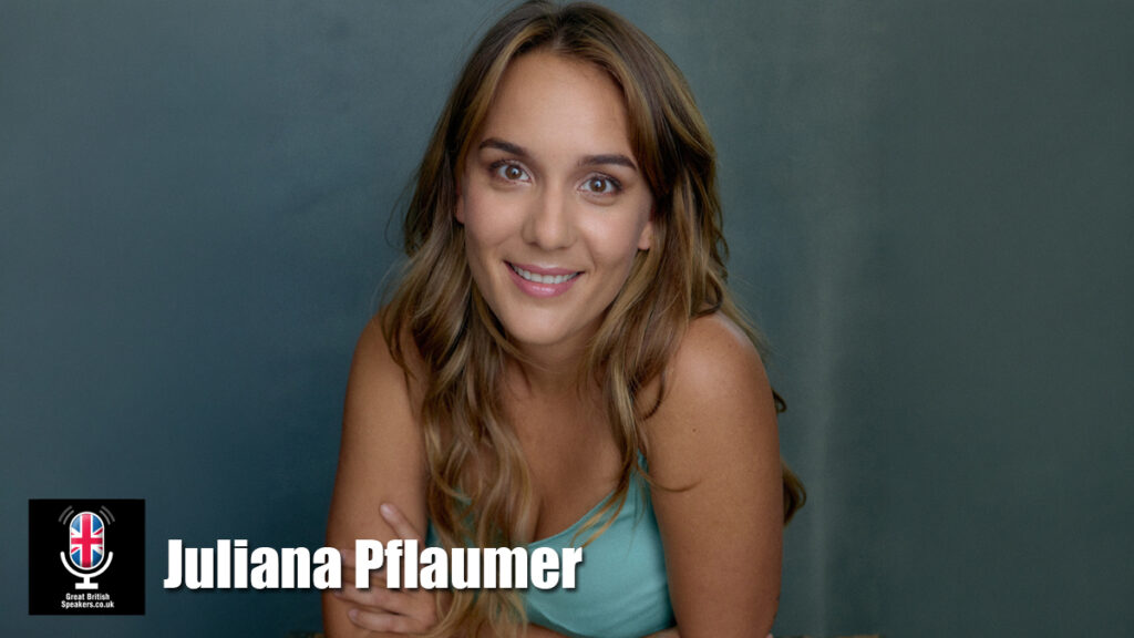 Juliana Pflaumer hire Brazilian Portuguese TV presenter host facilitator book at official agent Great British Speakers