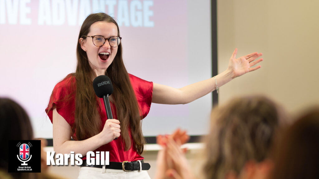 Karis Gill - hire strategic storytelling sales speaker book at agent Great British Speakers