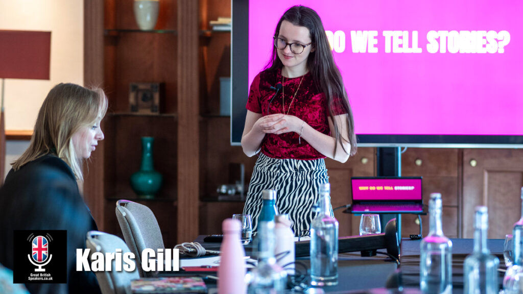 Karis Gill hire strategic storytelling sales speaker booking official agent Great British Speakers