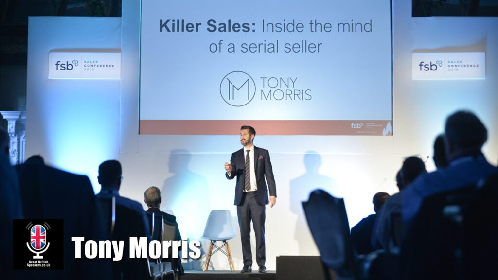 Tony Morris hire Killer Sales negotiator expert speaker writer workshop coach book at official agent Great British Speakers 1 1024x576 1