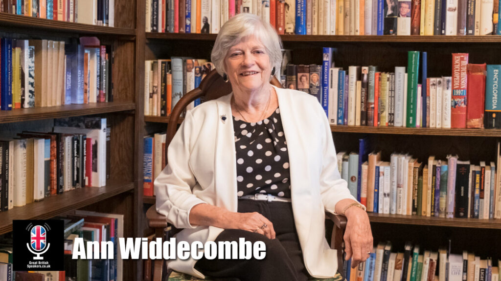 Ann Widdecombe hire politician speaker book at agent Great British Speakers