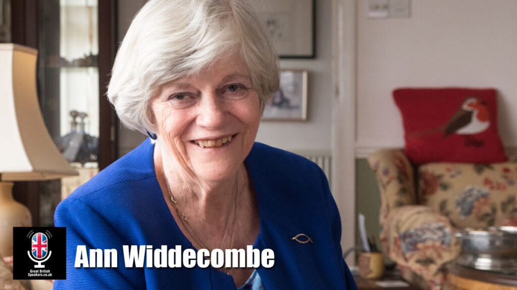 Ann Widdecombe hire politician speaker book at agent Great British Speakers