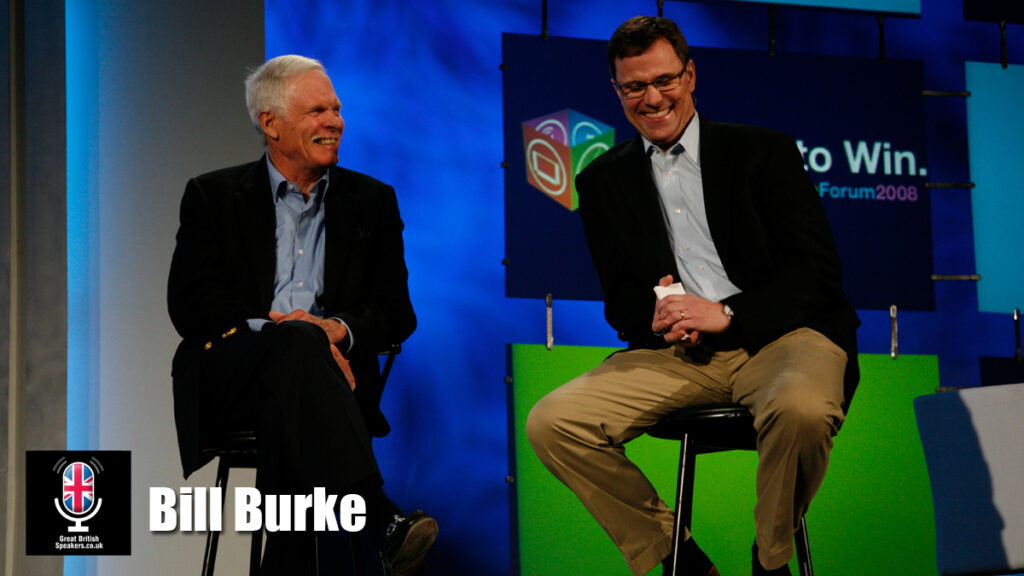 Bill Burke hire founder of the Optimism Institute speaker book at agent Great British Speakers