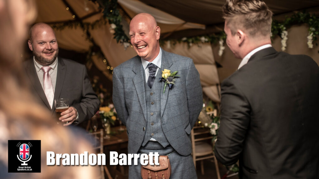 Brandon Barrett hire musican speaker book at agent Great British Speakers