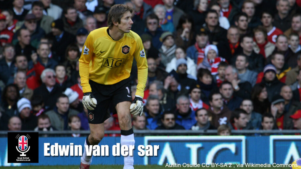 Edwin van der sar hire goalkeeper speaker book at agent Great British Speakers