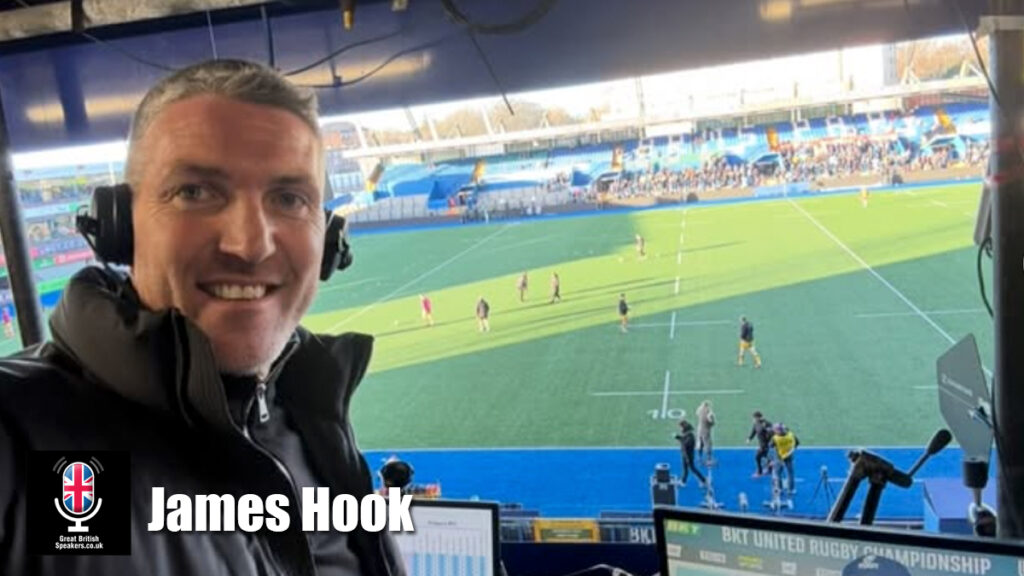 James Hook hire former rugby player speaker book at agent Great British Speakers