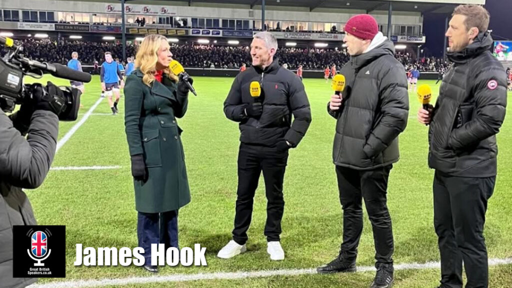 James Hook hire former rugby player speaker book at agent Great British Speakers