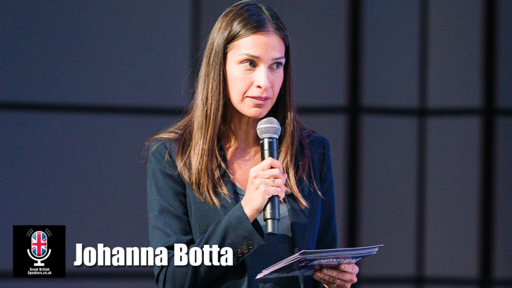 Johanna Botta hire international presenter speaker book at agent Great British Speakers