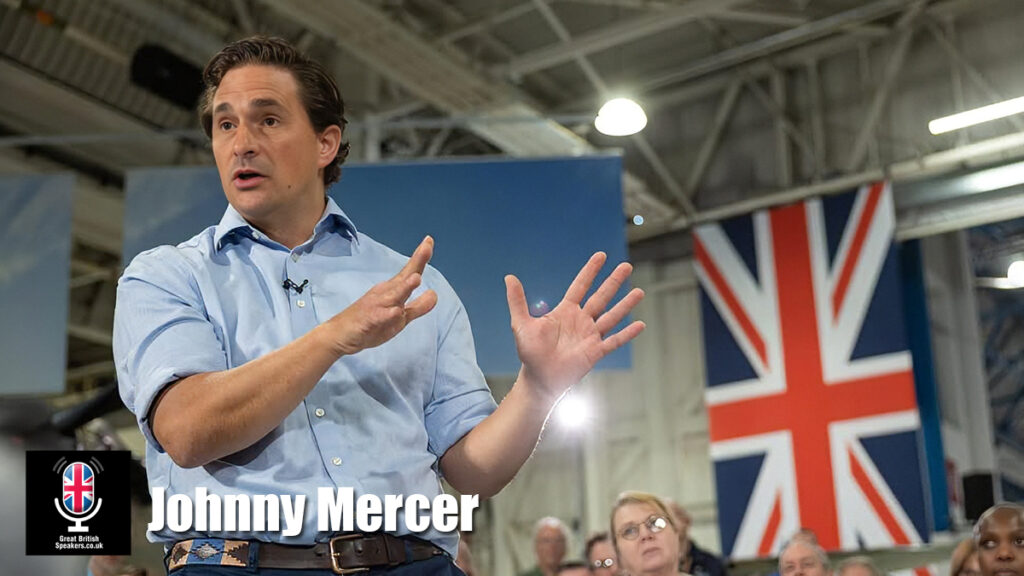 Johnny Mercer hire politician speaker book at agent Great British Speakers