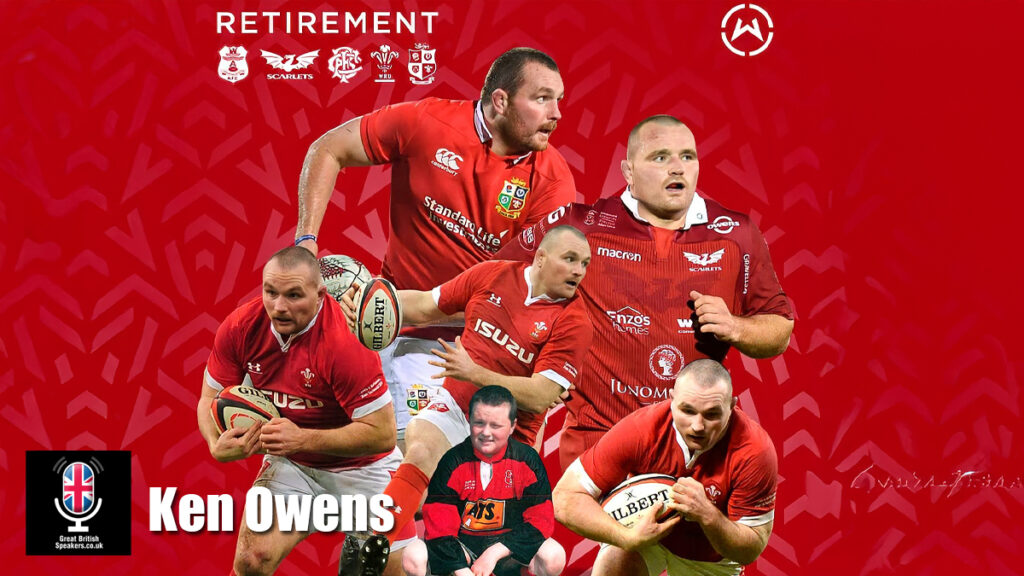 Ken Owens hire rugby player speaker book at agent Great British Speakers