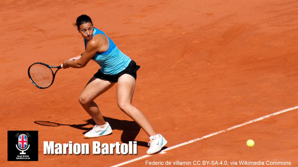 Marion Bartoli hire tennis player speaker book at agent Great British Speakers