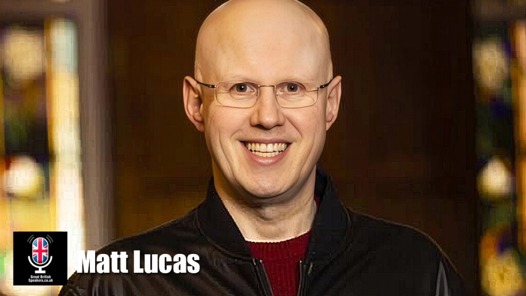 Matt Lucas hire comedian speaker book at agent Great British Speakers