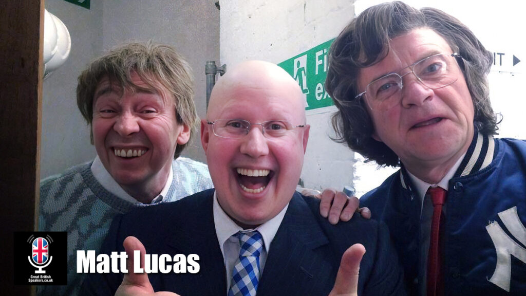 Matt Lucas hire comedian speaker book at agent Great British Speakers