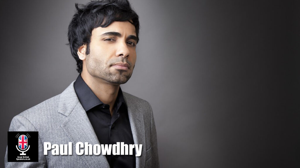 Paul Chowdhry hire comedian speaker book at agent Great British Speakers