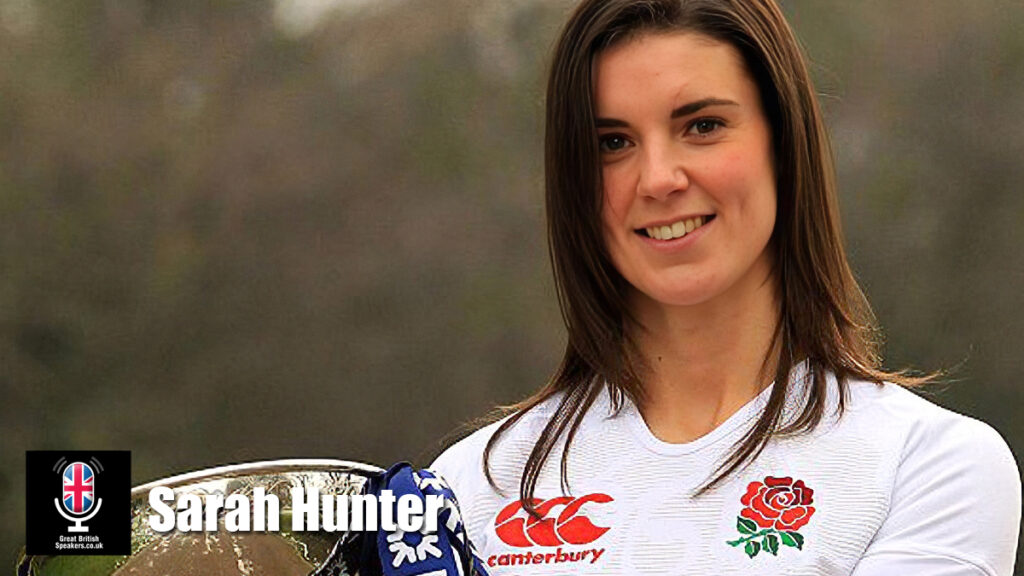 Sarah Hunter hire rugby player speaker book at agent Great British Speakers