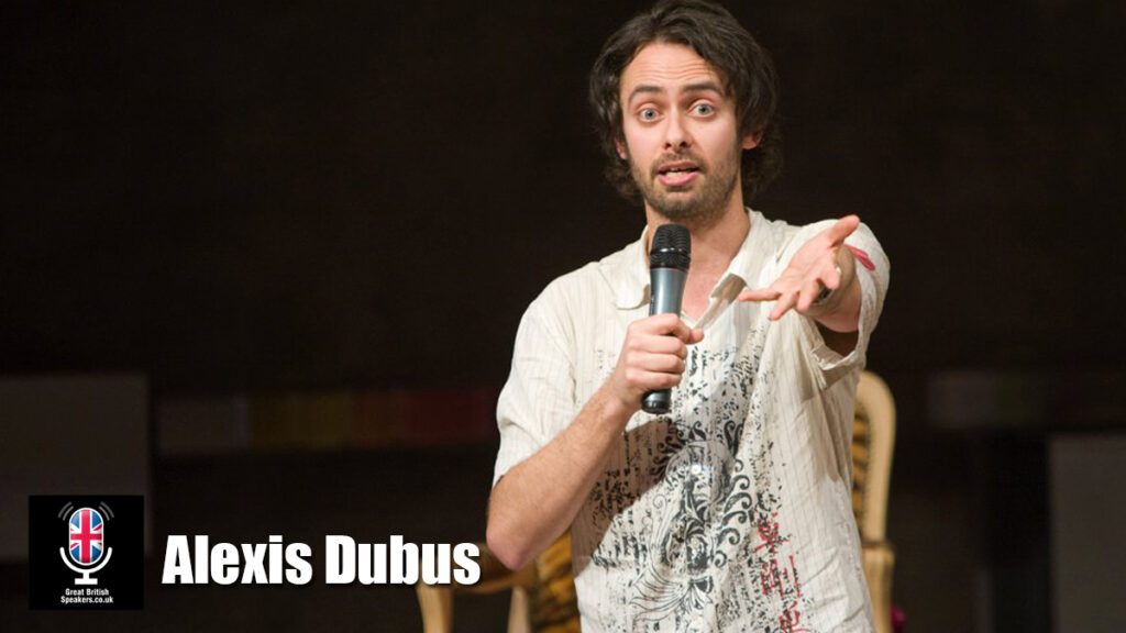 Alexis Dubus hire comedian speaker book at agent Great British Speakers