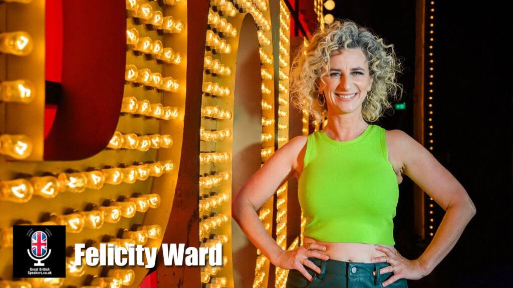 Felicity Ward hire comedian speaker book at agent Great British Speakers