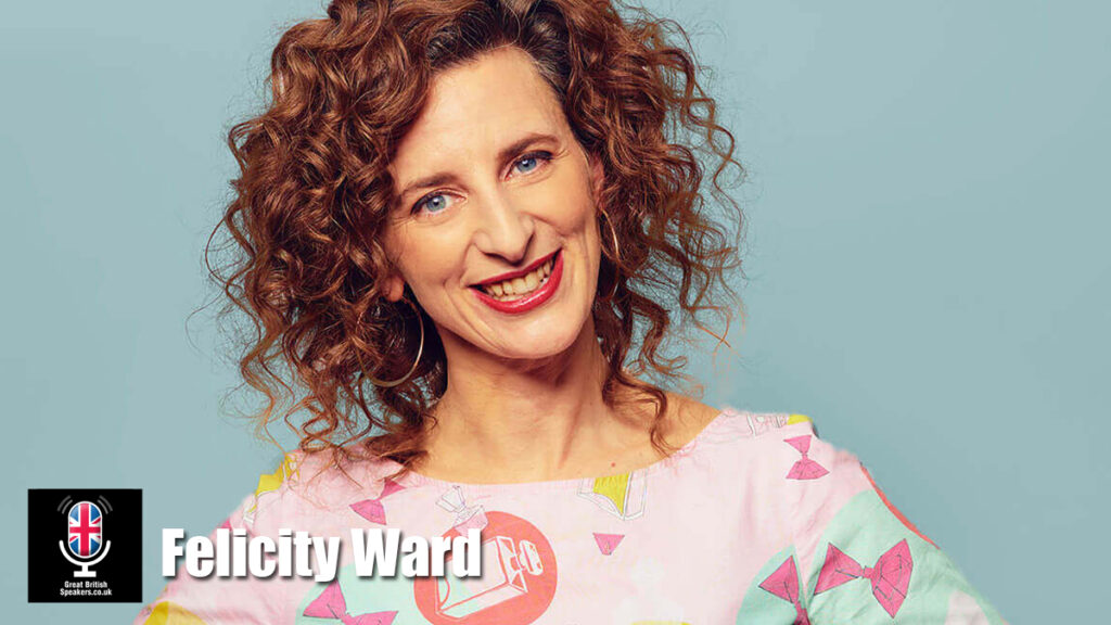 Felicity Ward hire comedian speaker book at agent Great British Speakers