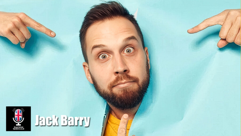 Jack Barry hire comedy actor speaker book at agent Great British Speakers