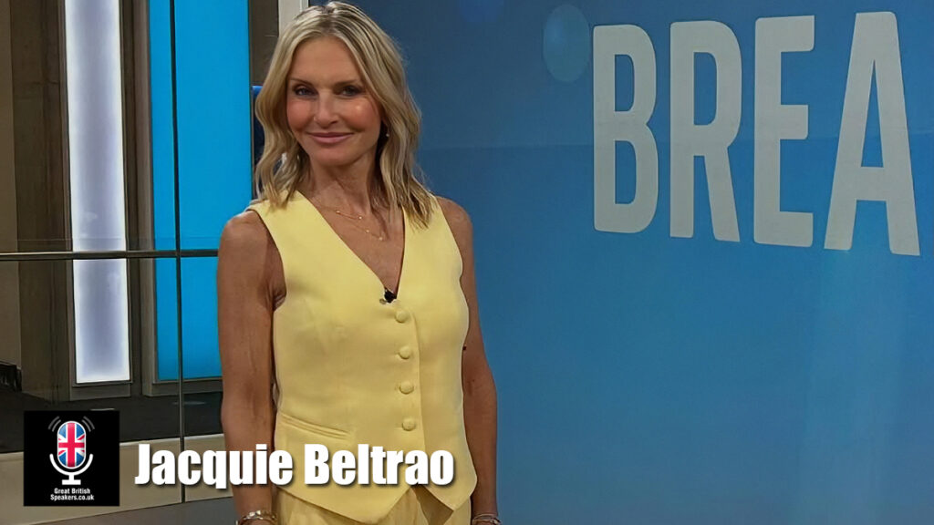 Jacquie Beltrao hire sports presenter speaker book at agent Great British Speakers