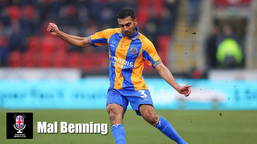 Mal Benning hire footballer speaker book at agent Great British Speakers