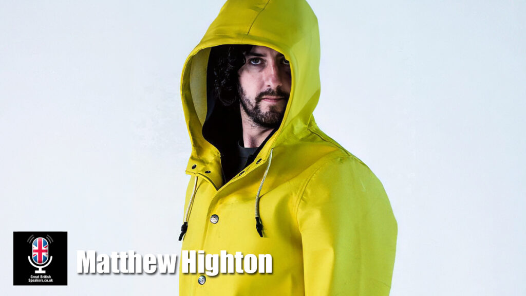 Matthew Highton hire comedian speaker book at agent Great British Speakers