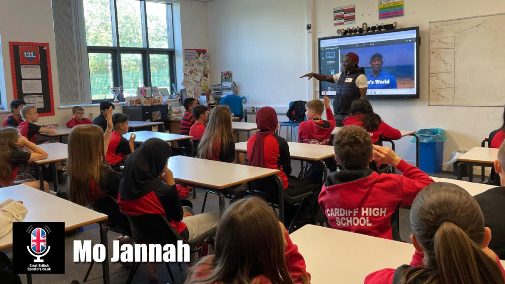 Mo Jannah hire presenter speaker book at agent Great British Speakers