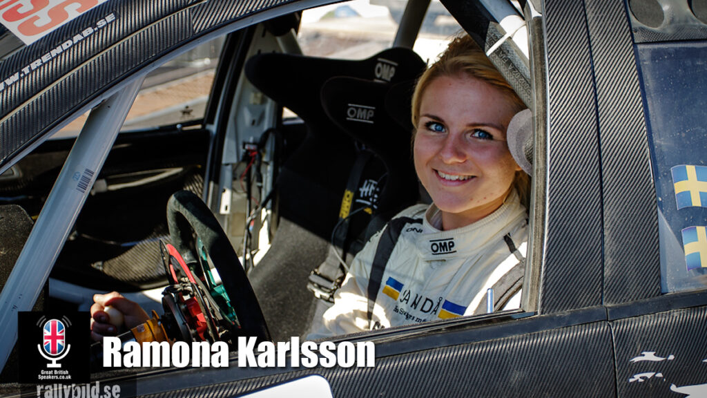Ramona Karlsson hire driver speaker book at agent Great British Speakers