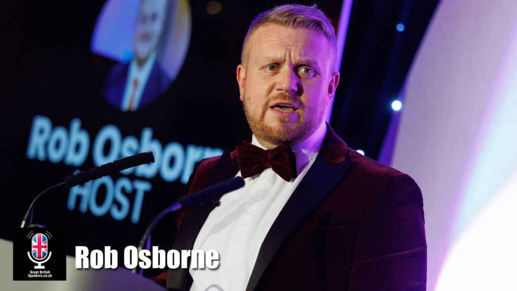 Rob Osborne hire broadcaster speaker book at agent Great British Speakers