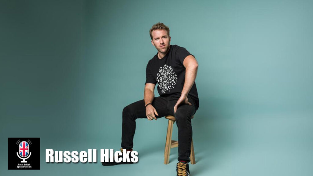 Russell Hicks hire comedian speaker book at agent Great British Speakers