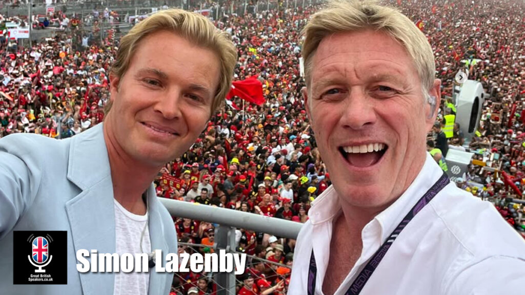 Simon Lazenby hire presenter speaker book at agent Great British Speakers