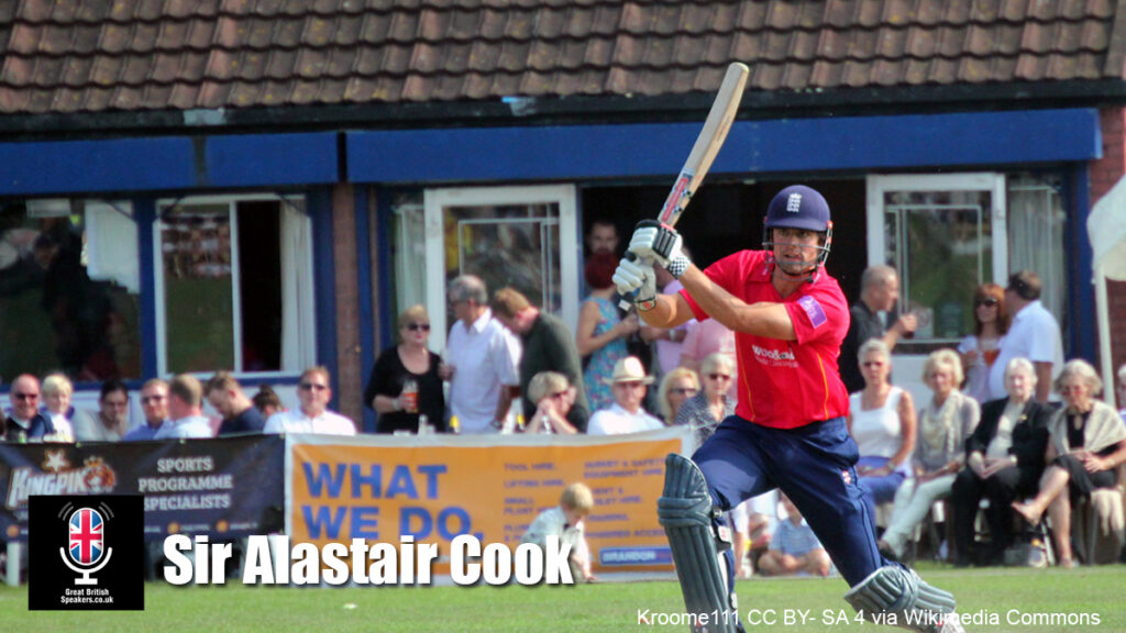 Sir Alastair Cook hire cricket player speaker book at agent Great British Speakers