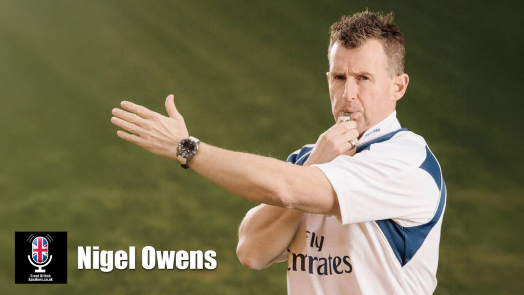 Top 10 Pride Month Speakers for 2026 Nigel Owens speaker book at agent Great British Speakers