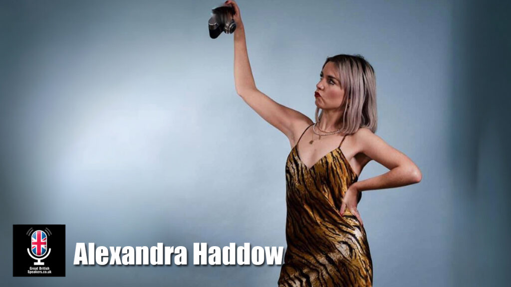 Alexandra Haddow hire comedian speaker book at agent Great British Speakers
