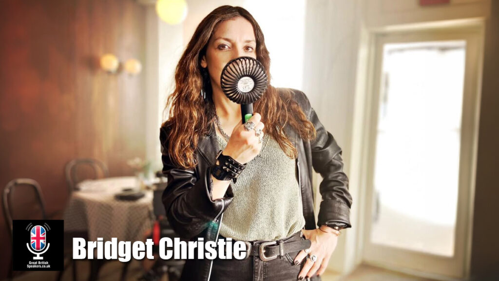 Bridget Christie hire comedian speaker book at agent Great British Speakers